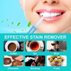 Riatanxi LED Teeth Whitening Kit: Blue Light Teeth Whitener with Bleaching Gel - Effectively Removes Stains from Coffee, Tea & Smoking - Safe, Fast, and Gentle for Sensitive Teeth