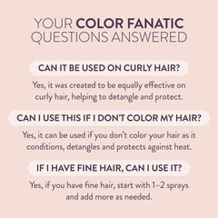 PUREOLOGY Color Fanatic Multi-Tasking Leave In Conditioner Spray, 21 Benefits for Colour-Treated Hair, Heat Protection & Detangler, Vegan & Sulphate Free Hair Treatment, 200ml