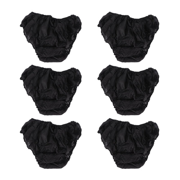 FILFEEL 50pcs Disposable Underwear, Portable Travel Underwear Disposable Panties for Outdoor Tourism Hotel Travel SPA Salon (Black) Free Size