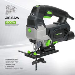 GALAX PRO Jigsaw, 800W 3000 SPM Jig Saw Tool, Max ±45° Bevel Cutting Angle, 6 Adjustable Speeds, 4-Position Orbital Action,Laser Guide, Max Cutting Capacity: 100mm Wood, 10mm Metal