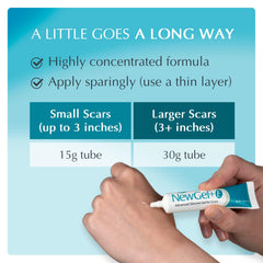 MyNewGel Advanced High-Potency Silicone Scar Gel with Vitamin E for Old, New Scars, Surgery, Keloids, Burns, and Facial Blemish Scars, NewGel Plus by MyNewGel (15 Grams) - 0.50 oz