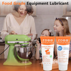 ZDBB Food Grade Grease Lubricant for Kitchen Mixer NSF H1 Food Service Equipment Lube Coffee Machine Grease for Soft Serve Machines Yogurt Ice Cream Machine, Prevent Wear and Rust, 1 oz 2-Pack