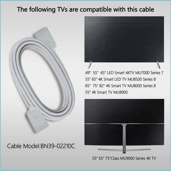BN39-02210C 9.8 FT One Connect Cable Compatible with Samsung TV UE49MU7005T UN55MU9000F UN65MU850D UA75MU7000W UN82MU8000F