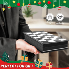 Peradix Chess Board Set Game -Travel Magnetic Chess Piece Set with Chess Folding/Portable Storage Board-Traditional Strategy Game for Kids/Children/Adults