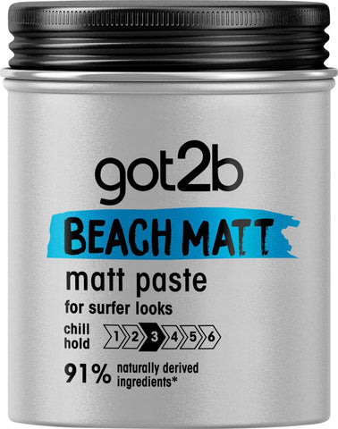 Got2B Schwarzkopf got2b Beach Matt Surfer Look Matt Paste, 100ml
