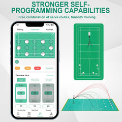 ADIBO Badminton Serving Machine, Dual High Speed Motors, 200 Shuttlecock Capacity, Max 87MPH, APP Control