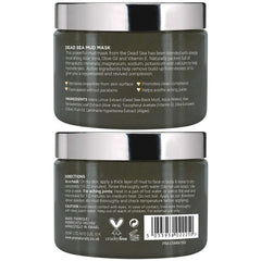 PraNaturals Dead Sea Mud Mask 550g Organic, Natural & Vegan, Cruelty-Free Cosmetic - Mineral-Rich, Hydrates, Detoxifies & Deeply Cleanses Skin Anti-Ageing, Suitable for All Skin Types