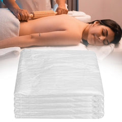 100pcs Disposable Massage Bed Cover,Salon Waxing Beds Film Covers,Spa Beds Sheet Drop Cloth Plastic Sheeting,Massage Bed Cover for Body Care,Spa,Tattoo,Facial,Esthetician(90x180cm)