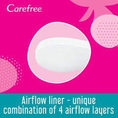 Carefree Cotton Unscented Panty Liners (1x Pack of 56), Soft and Comfortable Panty Liners for Women for Daily Use, Long-Lasting Freshness, 100% Breathable Underwear Protection