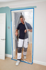 ProDec Zipped Doorway Dust Protector Heavy Duty Transparent Polythene Sheet For Preventing Dust Transfer Between Rooms During Renovations, Building Work and Construction