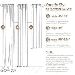 PANGSINNE 100% Blackout Linen Curtains 96 inch Length - 2 Panels Set Thermal Insulated Black Out Drapes for Living Room Bedroom Back Tab/Rod Pocket Room Darkening Window Curtain 8 FT