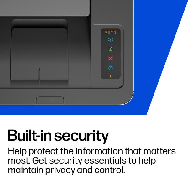 HP Colour Laser 150nw Wireless Printer | White | Easy mobile printing with the app | World’s smallest colour laser in its class | USB 2.0 high speed connectivity | Speeds up to 18/4 ppm in A4