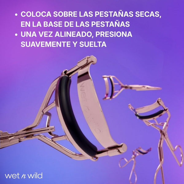 Wet n Wild High On Lash, Eyelash Curler for Long Lasting Lifted Lashes, Bouncy and Soft Silicone Pad for a Safe No-Pinching, No-Pulling Experience, Travel-friendly