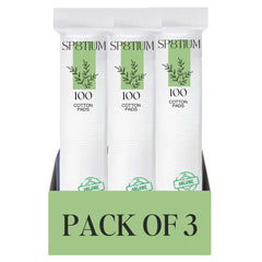 SP8TIUM Cotton Pads Cotton Wool Pads Non-Fleecing No Shed Makeup Remover (300 Pack)