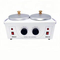 Sanqiao Professional Wax Warmer, Double Hot Wax Pots for Painless Hair Removal, Women Men Domestic Hair Salon Wax Heater Pot with Handle, Adjustable Temperature (200W)