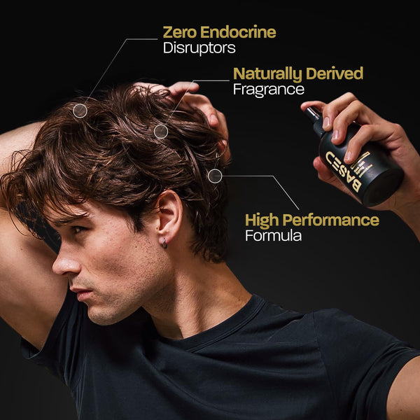 Sea Salt Spray - Natural Sea Salt Finish Hair Spray, Volumises and Texturizes, Infused with Algae and Vitamin B5, Lightweight and Non-Greasy, Parabens, Sulfates, Phthalate Free, 192g