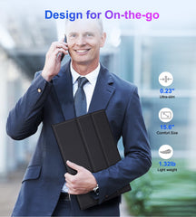 COOLHOOD Portable Monitor 15.6'', 1080P FHD Plug&Play Travel Laptop Monitor w/Smart Cover, USB-C HDR Portable Second Computer Display, Portable Game External Screen for PC Phone Mac Xbox PS4/5