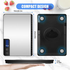 Large Digital Kitchen Scales 15kg, Precision Food Weighing Scale with 1g Accuracy, Optimized Auto Shutdown (3, 10 & 60 Mins), LCD Display, Grams & Oz, Ideal for Home Use, Cooking & Baking