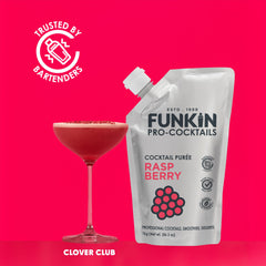 Funkin Pro Raspberry Puree for Cocktails, Cooking & Baking, Real Fruit Cocktail Ingredients, 1kg Mixer