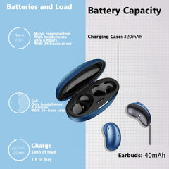 Wireless Earbuds, Mini Bluetooth Ear Buds 5.3 Wireless Earphones Headphones, 3D Stereo Sound Noise Cancelling in-Ear Earphones Built-in Mic for Samsung/iOS/Android