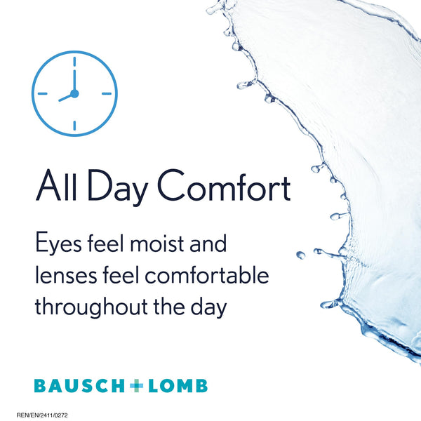 ReNu Multi-Purpose Contact Lens Solution 240 Ml - For Soft Contact Lenses Comfortable Wear, Gentle On Sensitive Eyes, Clean, Disinfect, Rinse, Lubricate And Store Your Lenses, Lens Case Included