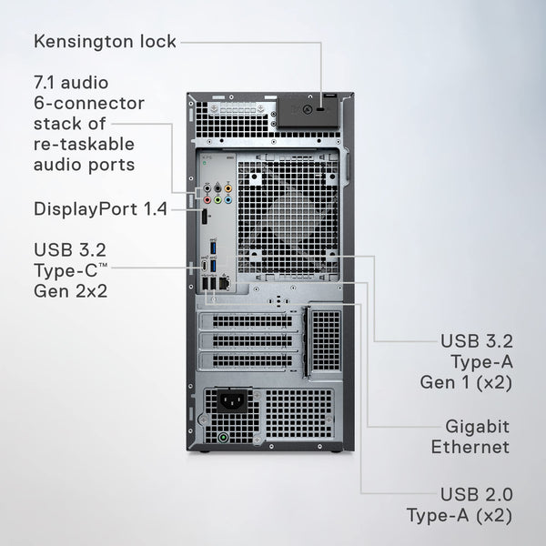 Dell XPS 8960 Desktop PC, 14th Gen Intel Core i7-14700 processor 65W, RTX 4060 8GB GDDR6, 16GB RAM DDR5, 1TB SSD, Killer Wi-Fi 6E, Windows 11 PRO, English-UK Wireless Keyboard and Mouse Graphite