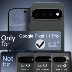 JETech Magnetic Matte Case for Google Pixel 11 Pro, Black