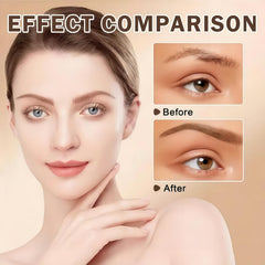 2PCS Waterproof Eyebrow Stamp,Eyebrow Stamp Kit with Eyebrow Pencil,Long-Lasting Eyebrow Powder &Brow Tint Kit,Easy-to-Use Brow Stamp for Quick Shaping,Multi-Functional Eyebrow Tint#Dark+Light Brown