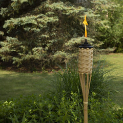 Tiki Brand 1120116 Homespun Outdoor Torch, Natural