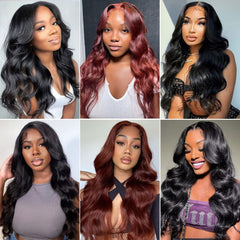 Body Wave Bundles Human Hair Bundles 10A Grade 100% Unprocessed Brazilian Virgin Hair Bundles Body Weave Wavy Bundles Human Hair (10 12 14)