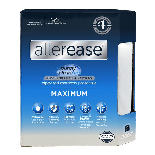 Aller-Ease Maximum Allergy Mattress Protector, Queen