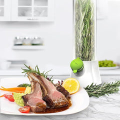 SUQ 2PCS Herb Saver for Refrigerator, 27*13 CM, Fresh Herb Keeper Herb Storage Container, Vegetable Storage Long Term Freshness Preservation, Keeps Cilantro Greens Fresh for 2-3 Weeks