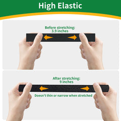 Ysimple 6 Pcs Elastic for Sewing 10/15/20mm, 30 Meters Black & White Elastic, Flat Sewing Elastics Heavy Stretch High Elasticity, Waistband Elastics for Waistband, Clothing, Crafts