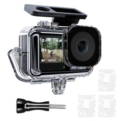 TELESIN Waterproof Case for DJI Osmo Action 5 Pro Action 4/3 Camera Underwater Housing Housing Cage Support 45M Deep Diving Snorkeling with Quick Release Mount Screw Accessories