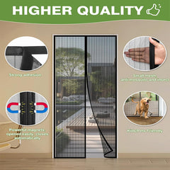 Magnetic Insect Door Mesh Screen, Heavy Duty Insect Screen Door, Magnetic Automatic Closing, Easy to Install, Suitable for All Kinds of Doors and Windows
