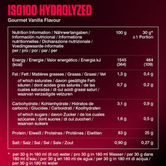 Dymatize ISO 100 Hydrolyzed Gourmet Vanilla 2264g - Whey Protein Hydrolysat + Isolat Powder