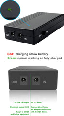 Yangers Mini UPS Uninterruptible Power Supply, 7800mAh Portable Battery Backup Device Home Power Bank Single 12V DC Output for Modem WiFi Router Camera CPE