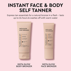 Tanologist Insta Glow Illuminating Instant Body Bronzer, Dermatologist Tested, Buildable Bronze Glow, Light Reflecting Particles, Transfer Proof & Water Resistant, Flawless Finish, 170ml