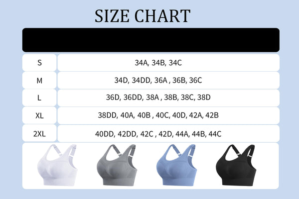 Litherday Sport BH Damen Push Up Sports Bra Starker Halt Sport BH Ohne Buegel mit Abnehmbar Gepolstert für Fitness Jogging Yoga, Schwarz, L