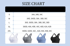 Litherday Sport BH Damen Push Up Sports Bra Starker Halt Sport BH Ohne Buegel mit Abnehmbar Gepolstert für Fitness Jogging Yoga, Schwarz, L