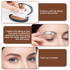 Eyebrow Stamp Kit with Brow Powder