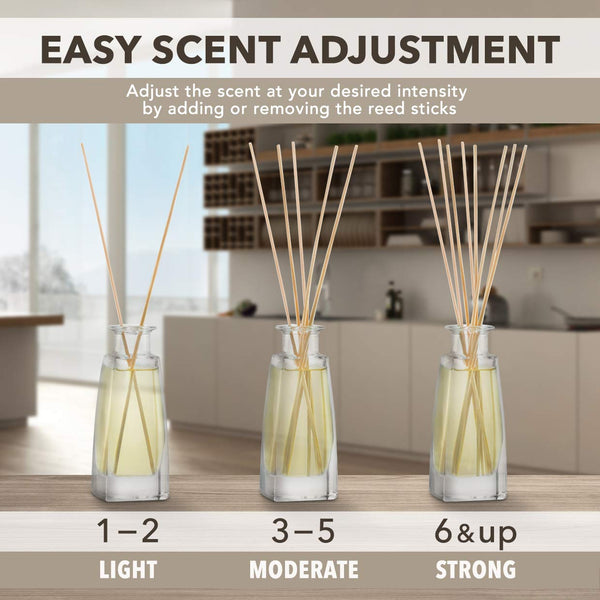 Reed Diffuser Lemongrass 100ml - Natural Lemongrass Essential Oil - Room Fragrance - Home Fragrance - Air Freshener - Scented Diffuser - Gift - Aromatherapy - Spa - Home - Office - Boutique