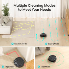 Lefant M210P Robot Vacuum Cleaner, Featured Carpet Cleaner Small Robot 7.8cm Thin 28cm DIA, Robotic Vacuum Alexa Voice Control Self-Charging Ideal for Pet Hair Hard Floor and Carpet