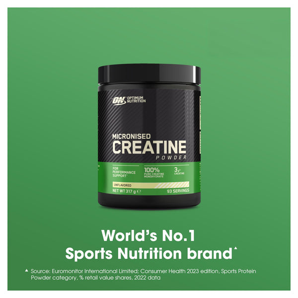 Optimum Nutrition Micronised Creatine Monohydrate Powder, 317g
