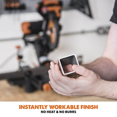 Evolution Power Tools R255SMS-DB+ Double Bevel Sliding Mitre Saw, Multi-Material Cuts Metal, Wood, Plastic & More - with Plus Pack includes Clamps, Dust Bag & Blades, 255mm (230V)