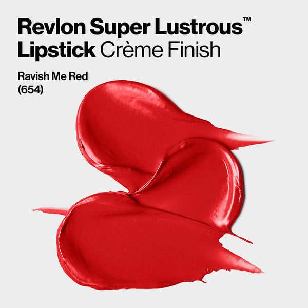 REVLON Super Lustrous Lipstick Creme Ravish Me Red 654