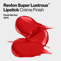 REVLON Super Lustrous Lipstick Creme Ravish Me Red 654