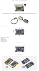 XICOOLEE MCP23017 I/O Expansion Board Module SG-IO-E017, 16 I/O Pins Supports for Raspberry Pi Series, Onboard 3-Digit DIP Switch, I2C Interface Compatible with 3.3V/5V Working Level