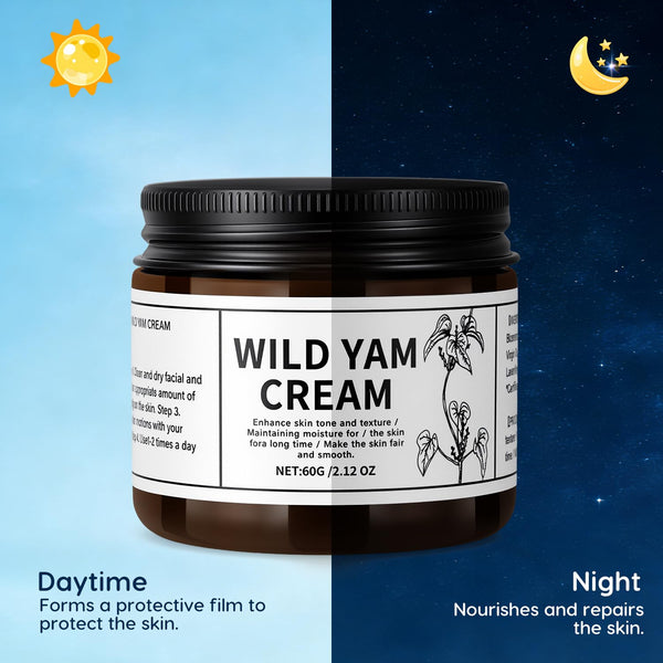 2Pcs Wilderglow Wild Yam Cream Organic, Hydrating&Nourishing Face Cream