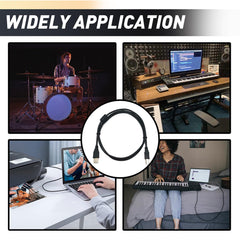 Printer Cable, 2M USB B MIDI Cable USB 2.0 A to B Lead Cord Compatible with Printers Scanners Digital Piano Midi Controller Keyboard Audio Interface Recording USB Microphone DSi/DSi XL/3DS/3DS